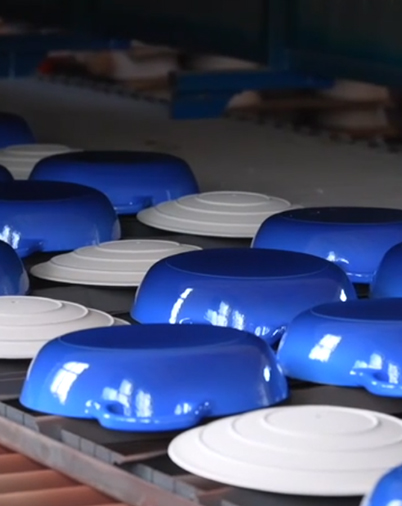 Produzione di ghisa smaltata