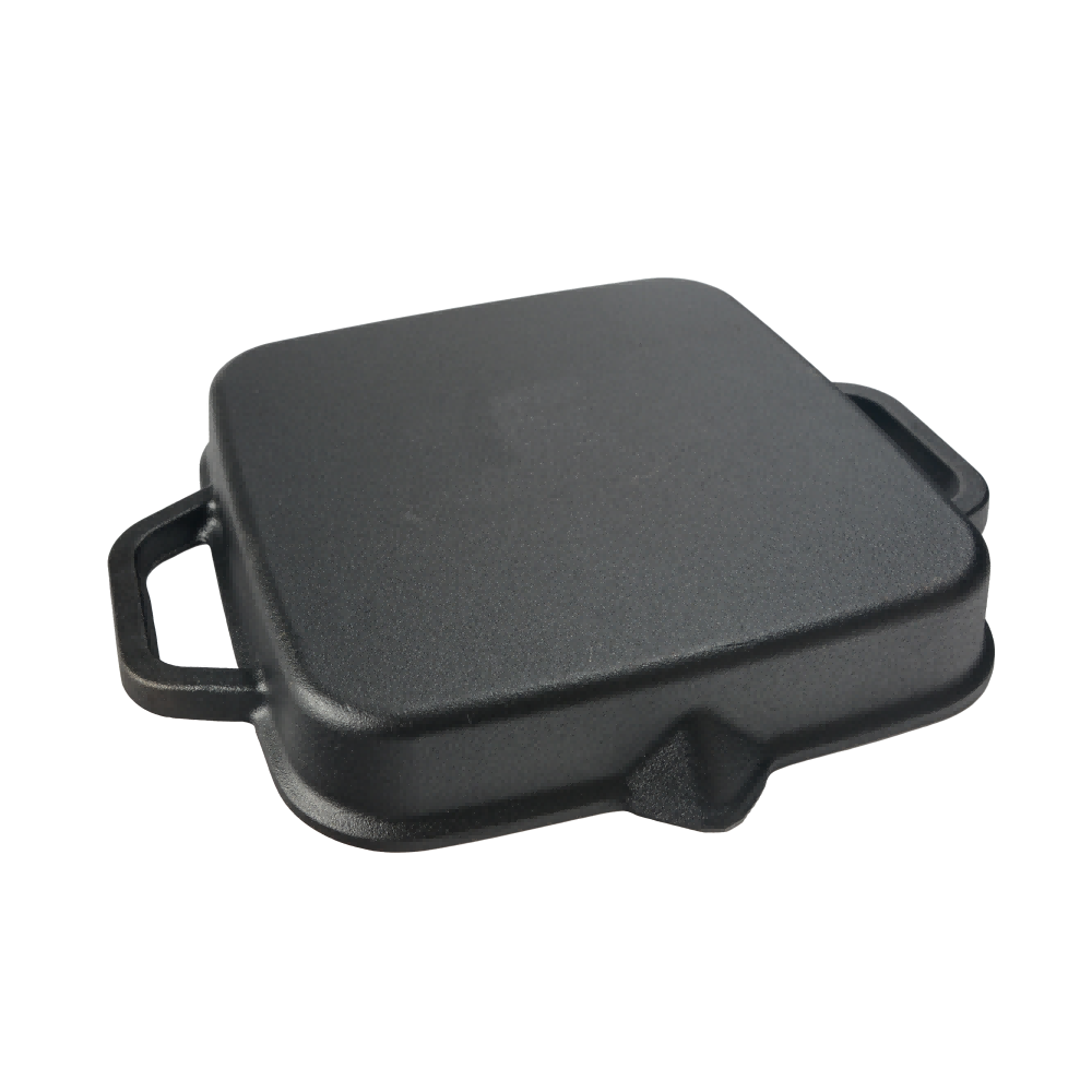 Teglia quadrata in ghisa pre-stagionata da 30 cm
