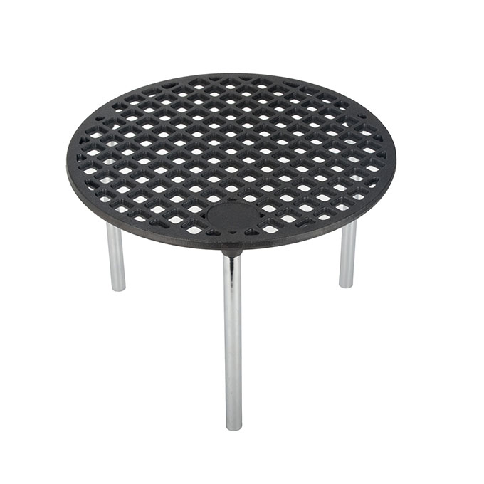 Grigliera da campeggio in ghisa con gambe