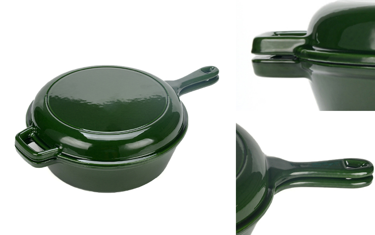 Casseruola smaltata 2 usi da 26 cm