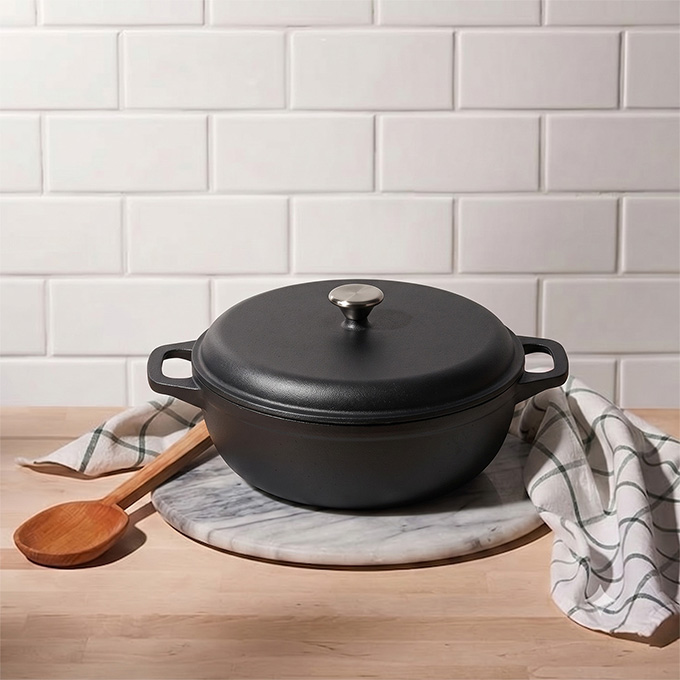 Forno olandese in ghisa pre-stagionato da 31 cm