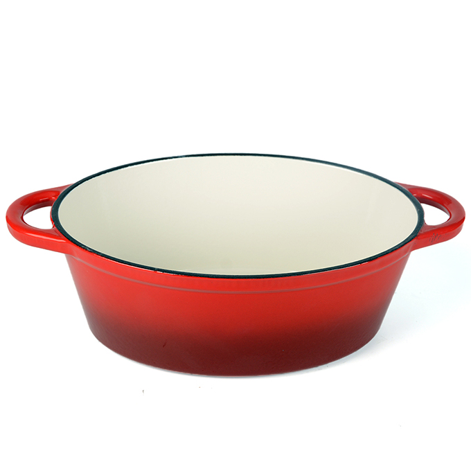 Casseruola Ovale in Ghisa Smaltata da 20 cm
