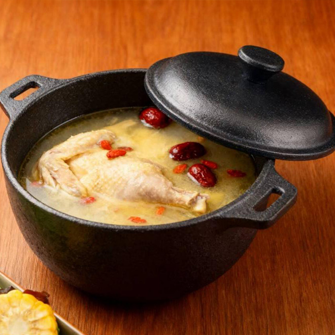 Cocotte in ghisa mini con forno olandese da 10 cm in ghisa