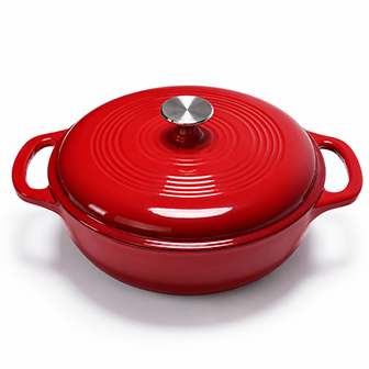 Forno olandese basso da 31 cm rosso