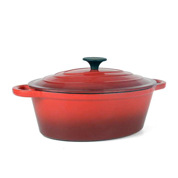 Casseruola Ovale in Ghisa Smaltata da 20 cm