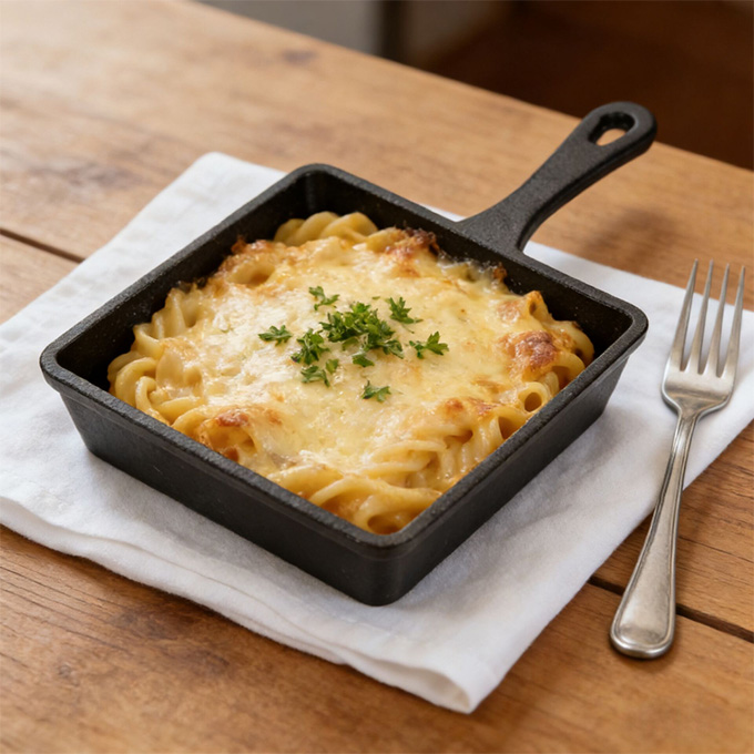 Mini padella quadrata in ghisa da 5,5 pollici