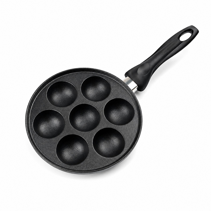 Padella in ghisa a 7 fori