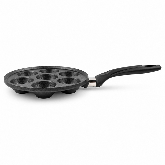 Padella in ghisa a 7 fori