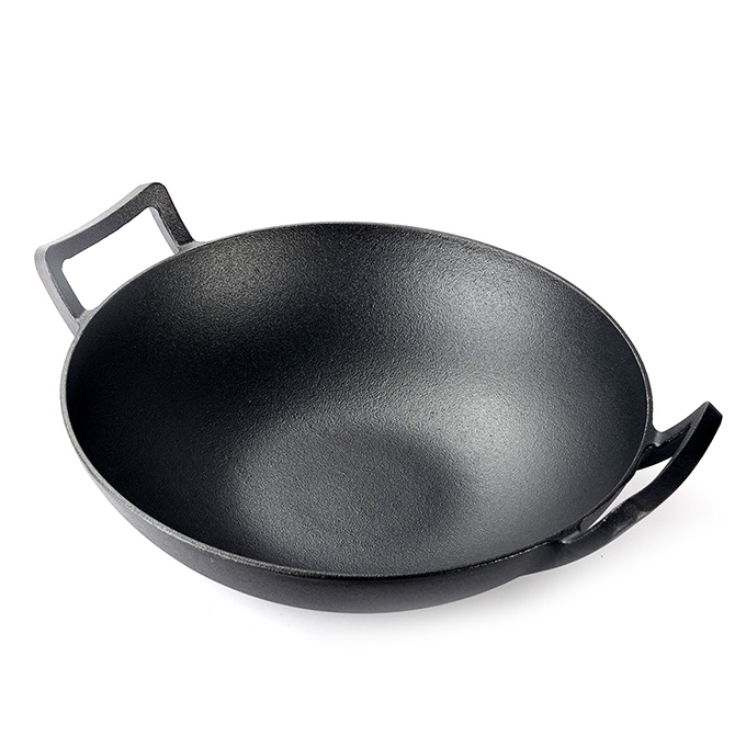 Wok in ghisa da 31 cm con coperchio