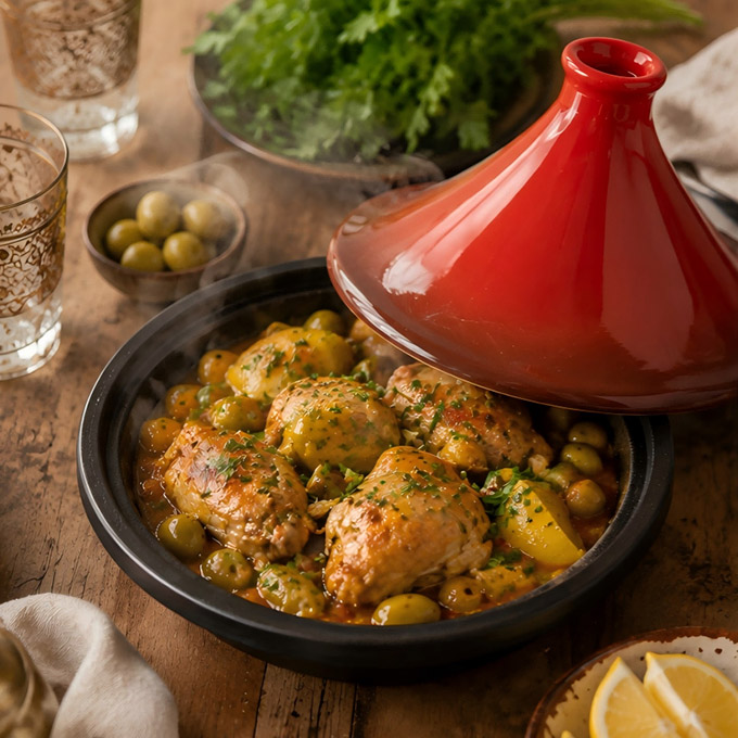 Pentola per tagine in ghisa smaltata