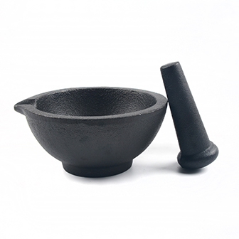 Set di strumenti per mortaio e pestello in ghisa da 6 pollici
