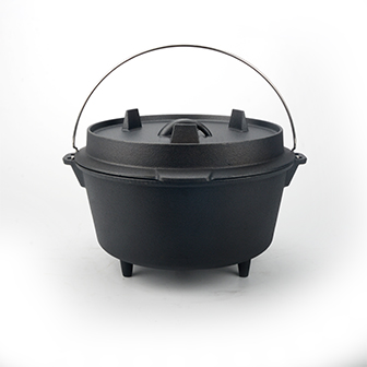 Forno olandese da campeggio con maniglia a staffa