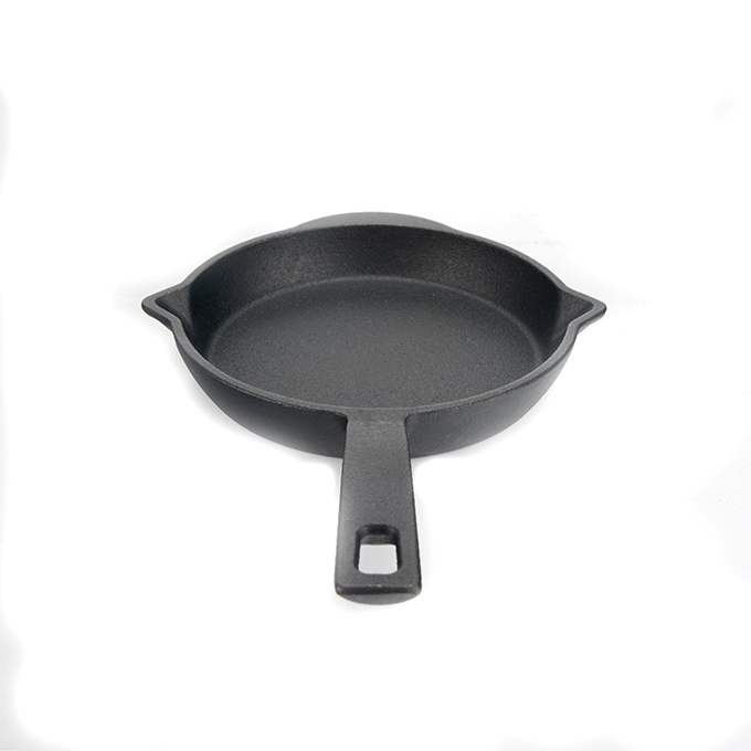 Mini padella in ghisa con beccuccio doppio