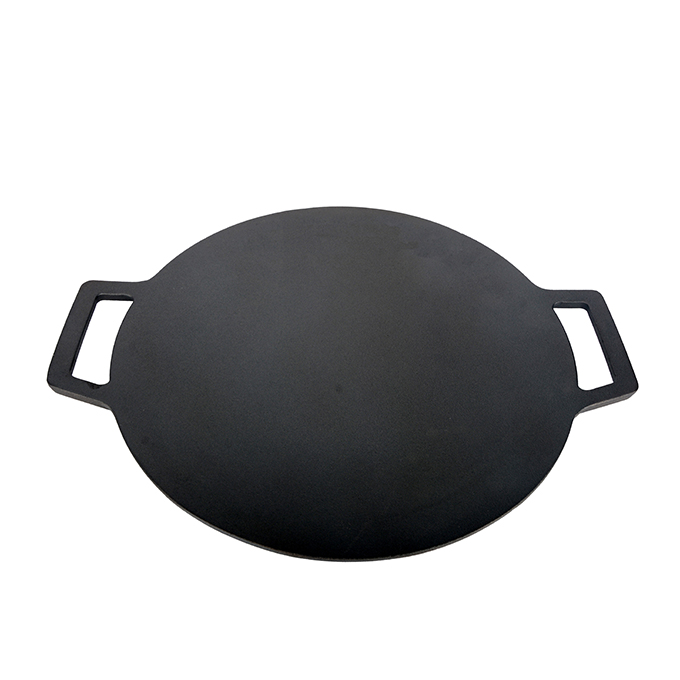 Piastra in ghisa liscia da 42 cm con doppi manici