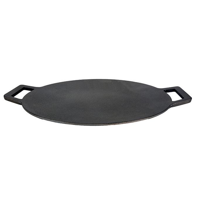 Piastra in ghisa liscia da 42 cm con doppi manici