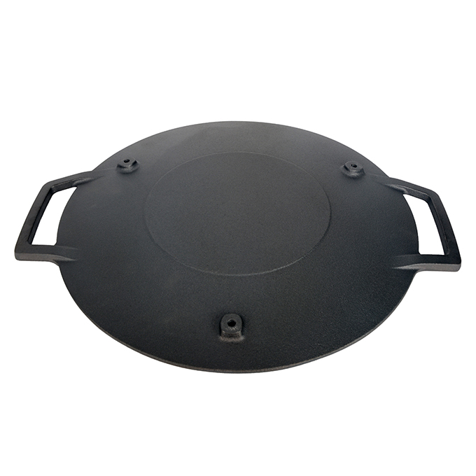 Piastra in ghisa liscia da 42 cm con doppi manici