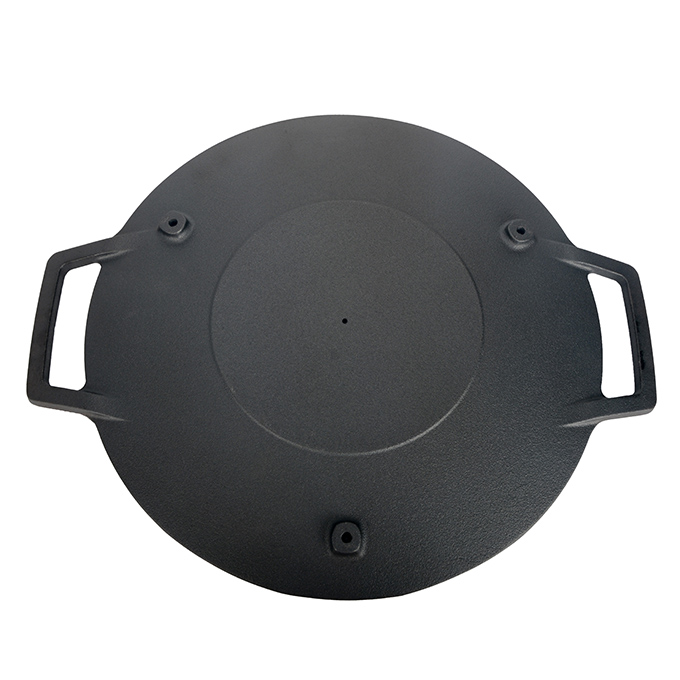 Piastra in ghisa liscia da 42 cm con doppi manici