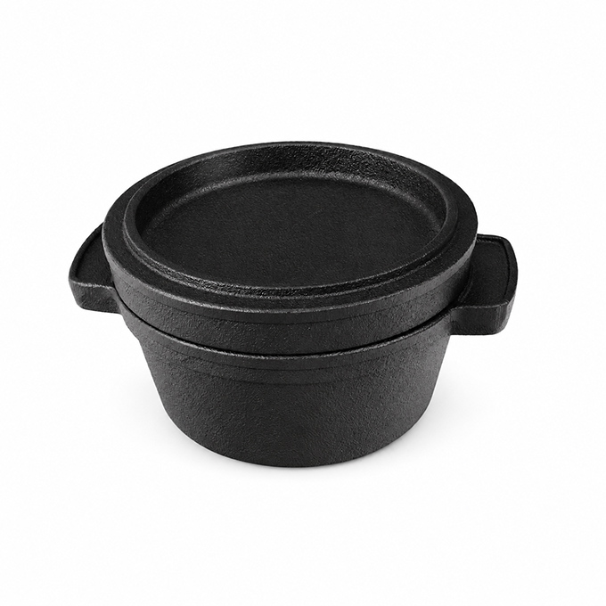 Mini forno olandese in ghisa con doppie ventole