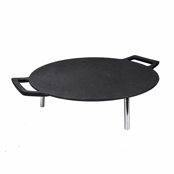 Piastra in ghisa liscia da 42 cm con doppi manici