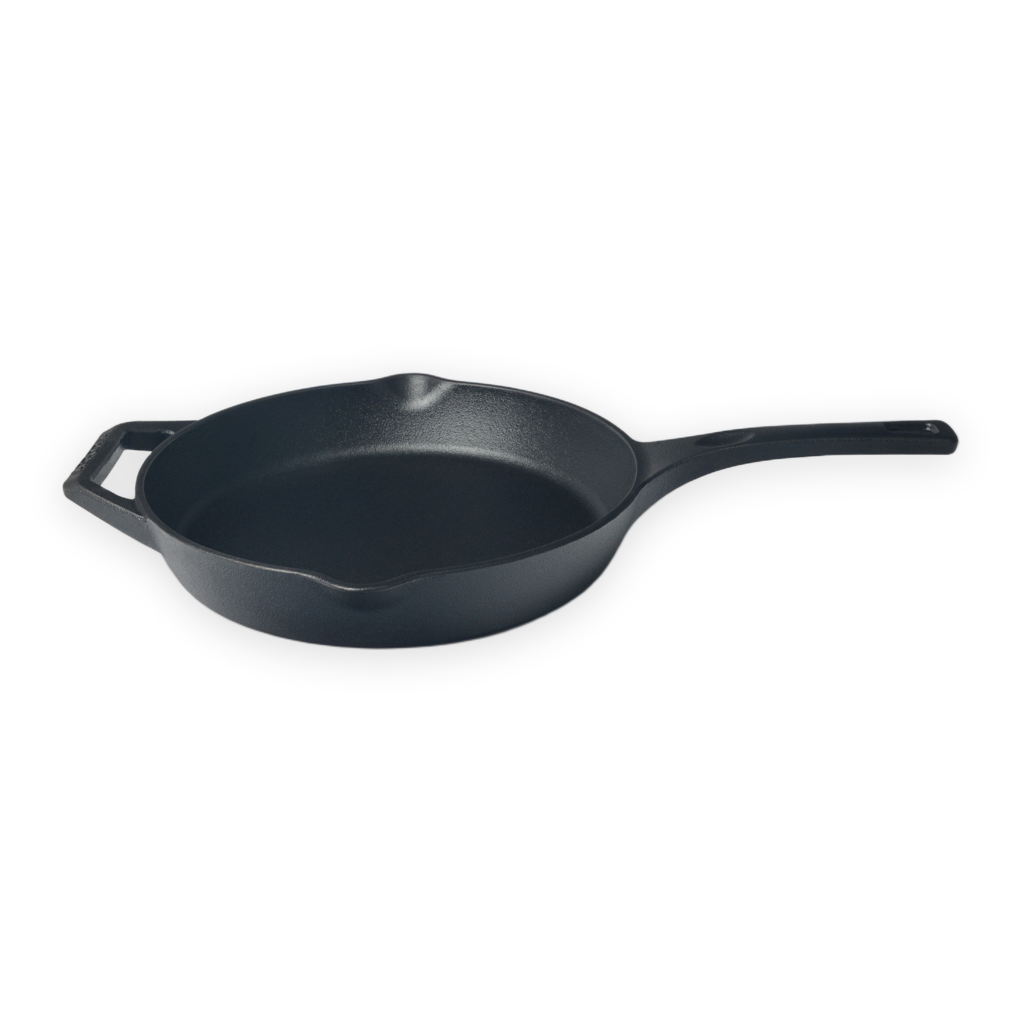 Padella in ghisa pre-stagionata con olio di semi d'uva da 28 cm con beccucci doppi