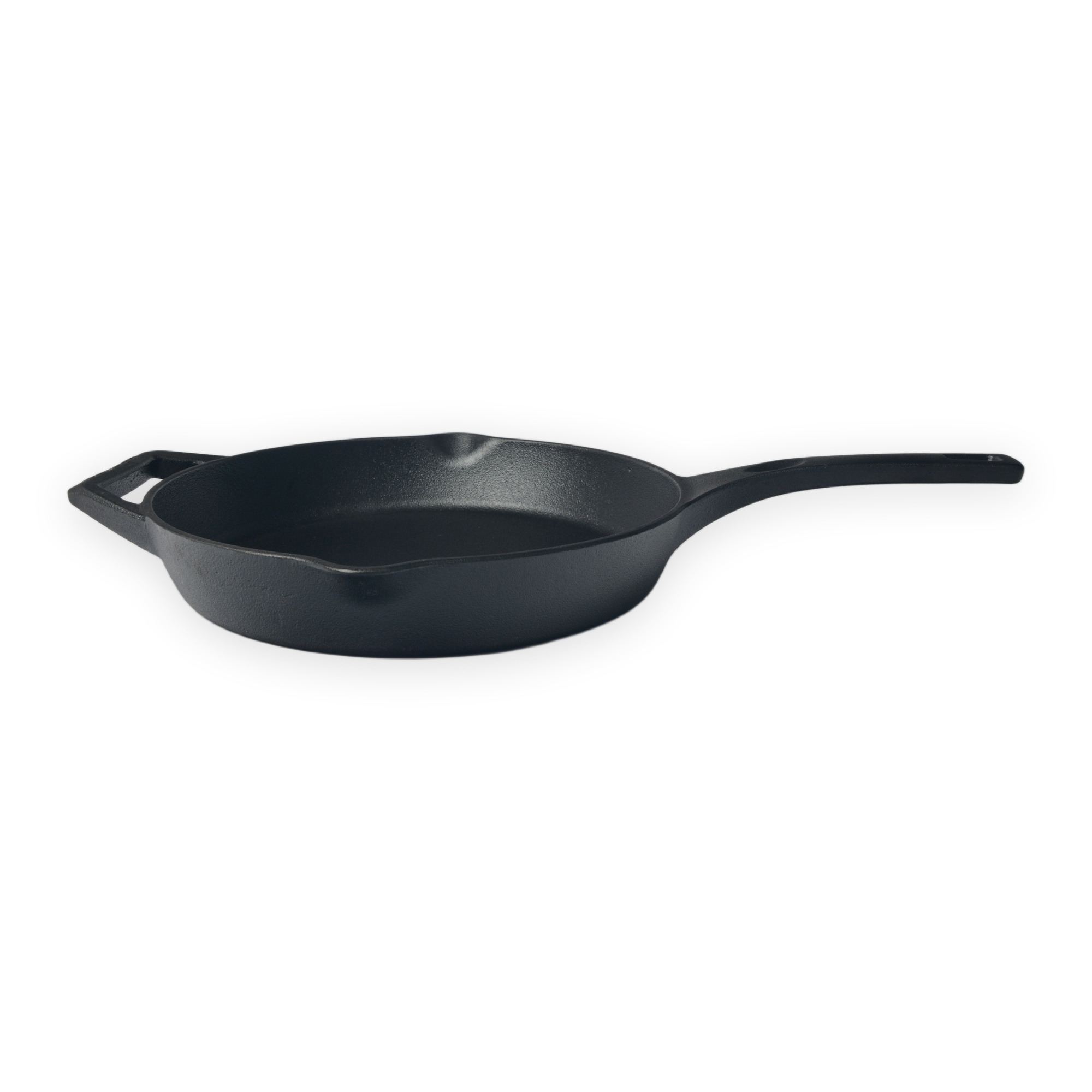 Padella in ghisa pre-stagionata con olio di semi d'uva da 28 cm con beccucci doppi