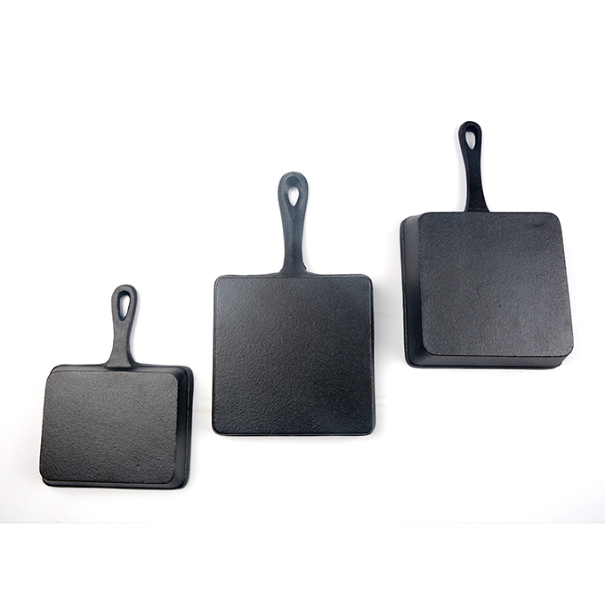 Set di mini padelle in ghisa da 3 pezzi